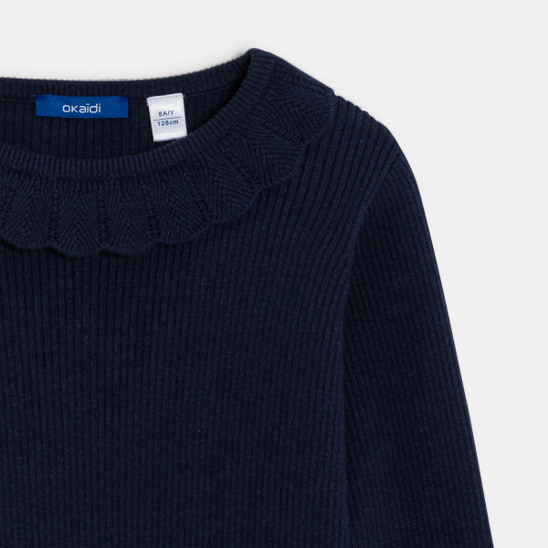 كنزة باللون الأزرق للفتيات